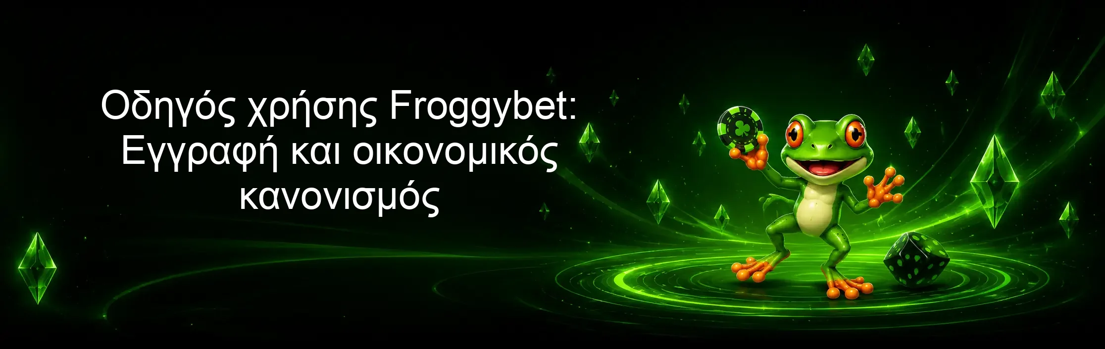 Οδηγός χρήσης Froggybet: Εγγραφή και οικονομικός κανονισμός